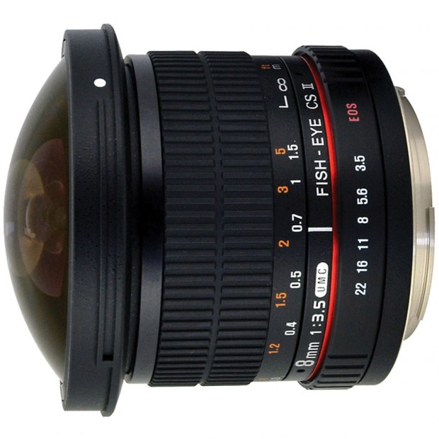 New Low Price – Rokinon 8mm f/3.5 HD Fisheye Lens with Removable Hood for $176 !