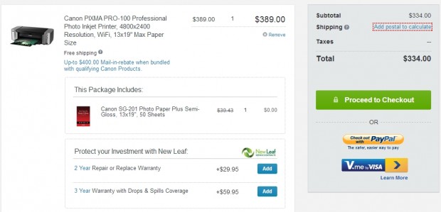 <del>Hot Deal – PIXMA PRO-100 Printer + 50 Sheets Photo Paper for $34 !</del>